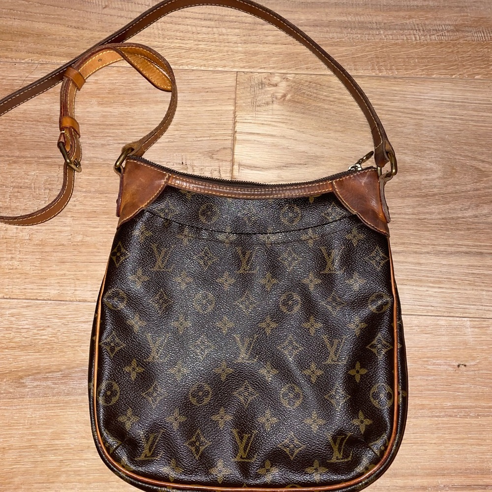 Louis Vuitton Odeon Monogram Long Strap 1053 Brown Canvas Cross Body Bag! - Picture 5 of 11